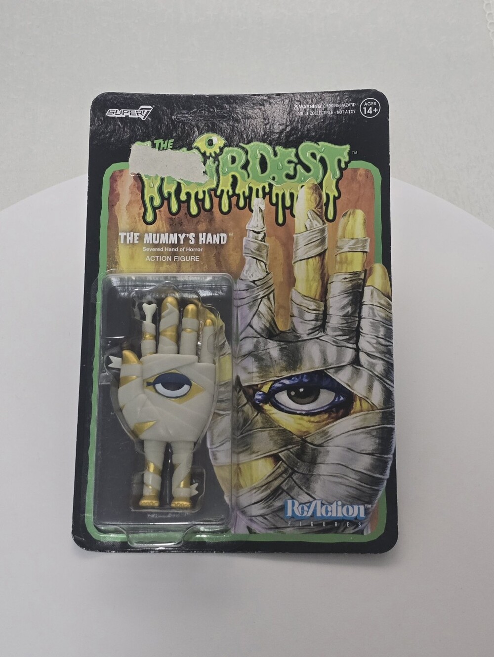 Super7 ReAction Figure The Mummy’s Hand - The Weirdest (Damaged Card)